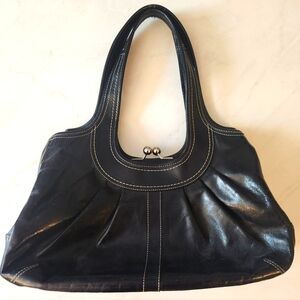 Coach Ergo pleated Black bag F14381